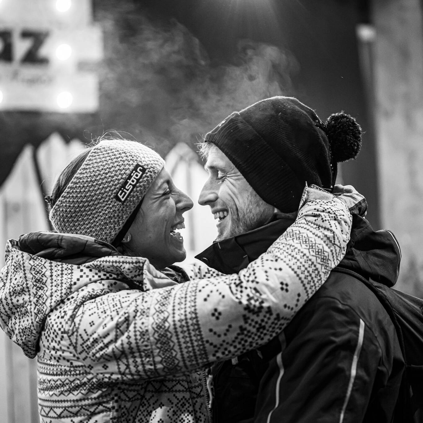 Photo de couple en hiver