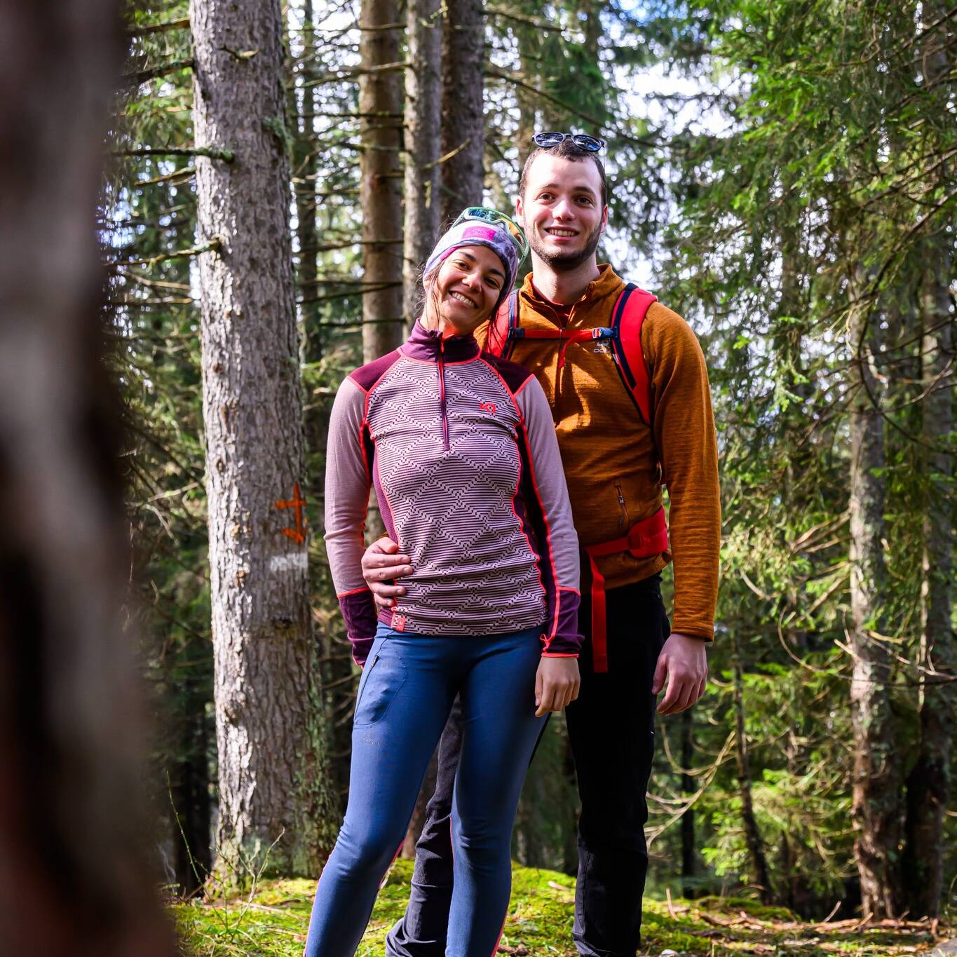 Photo de couple durant une randonnées