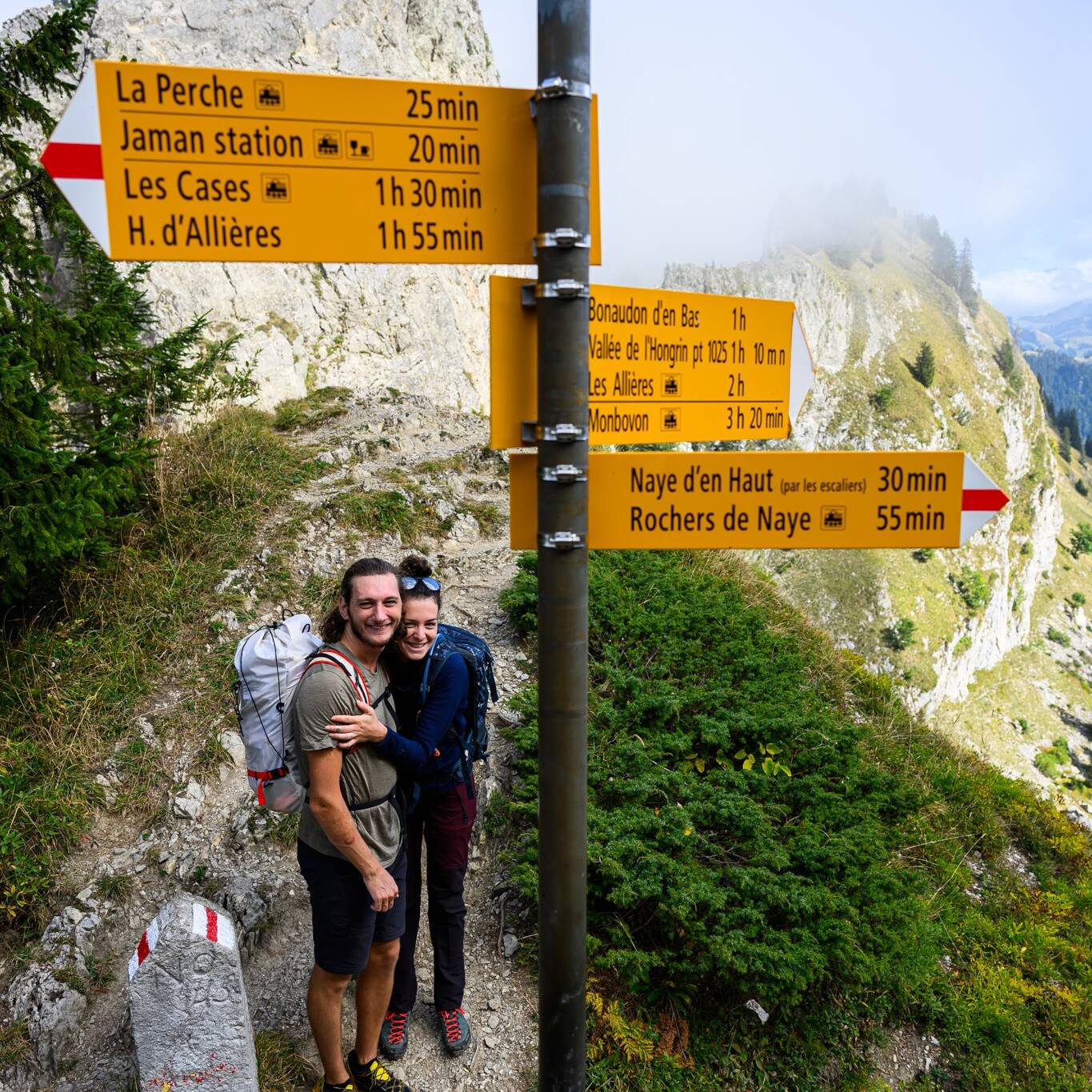 Randonnée au rocher de Naze en Suisse