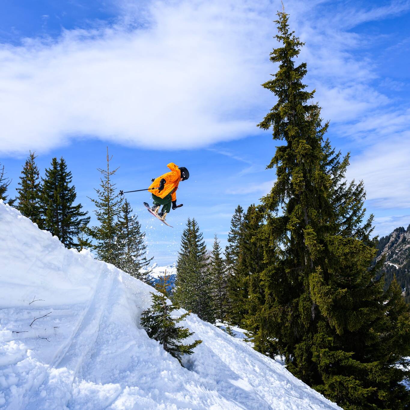 Shooting ski à Flaine