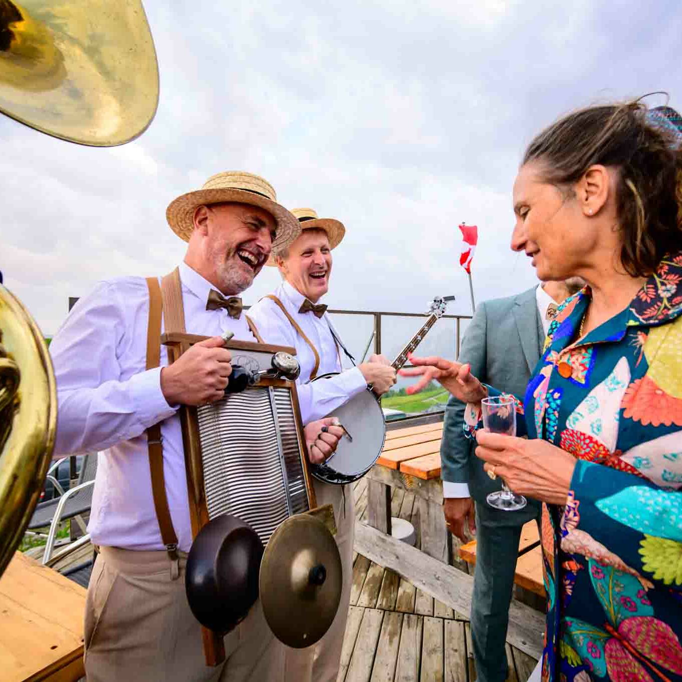 Groupe de jazz dans un mariage